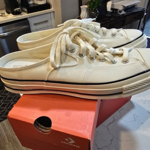Converse Chuck 70 Mule Beige White Men Unisex Slip On Casual Shoes 172592C SZ 10 - Picture 5 of 13